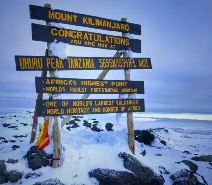 Trekking ascension Kilimandjaro (5895 m) en Tanzanie – sommet Afrique