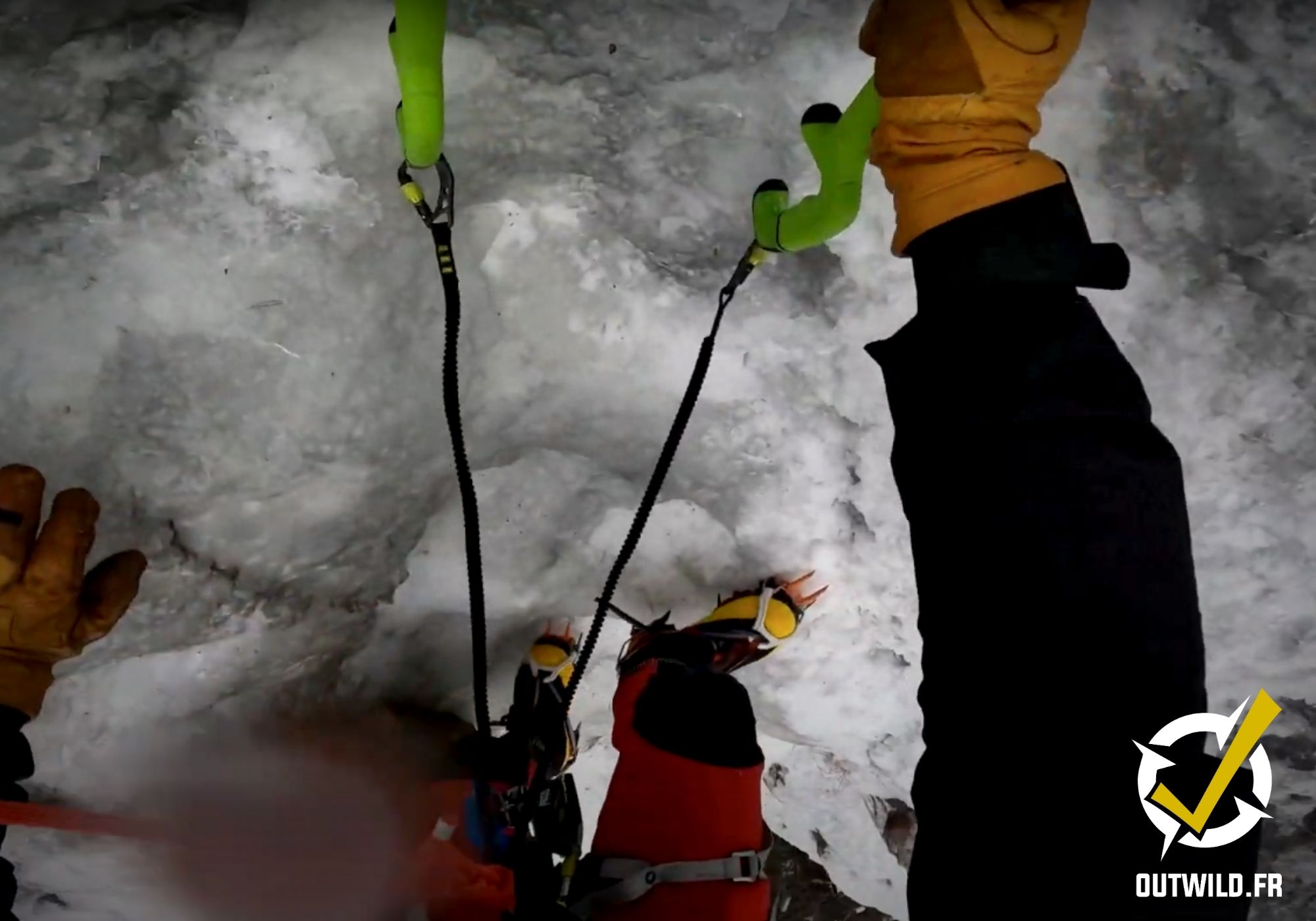 chaussure alpinisme cascade glace