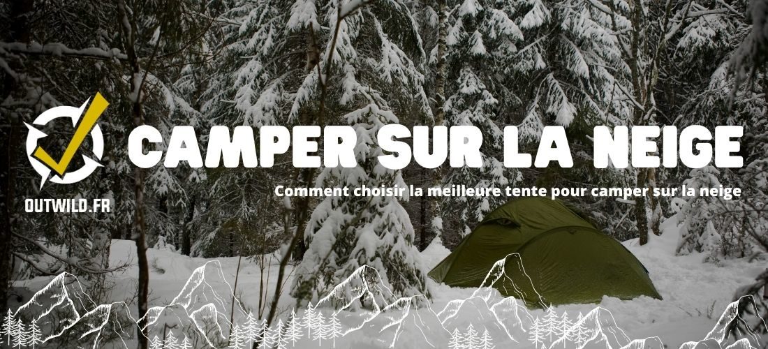 camper sur la neige