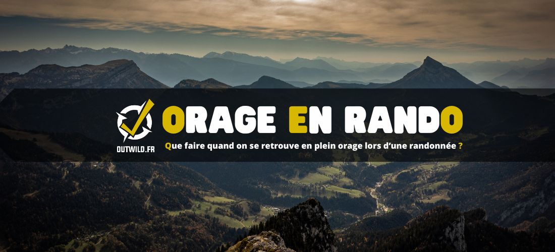 orage lors d’une randonnée