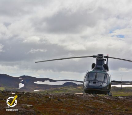Randonnée en hélicoptère sur le glacier en Islande