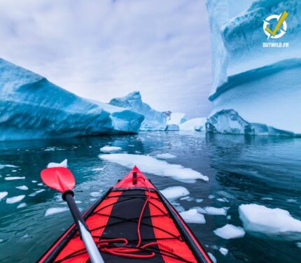 Kayak sur glacier en Islande
