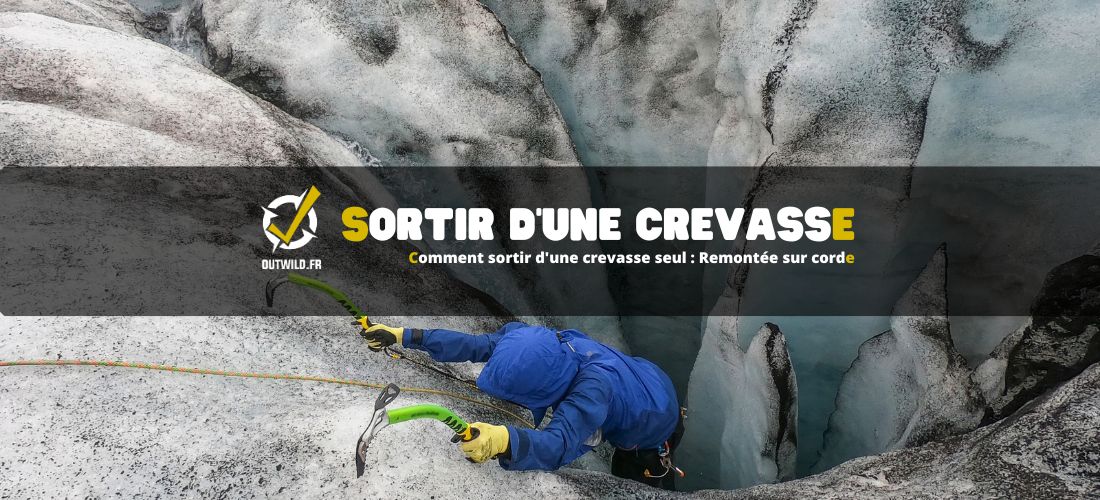 Comment sortir d'une crevasse seul : Remontée sur corde