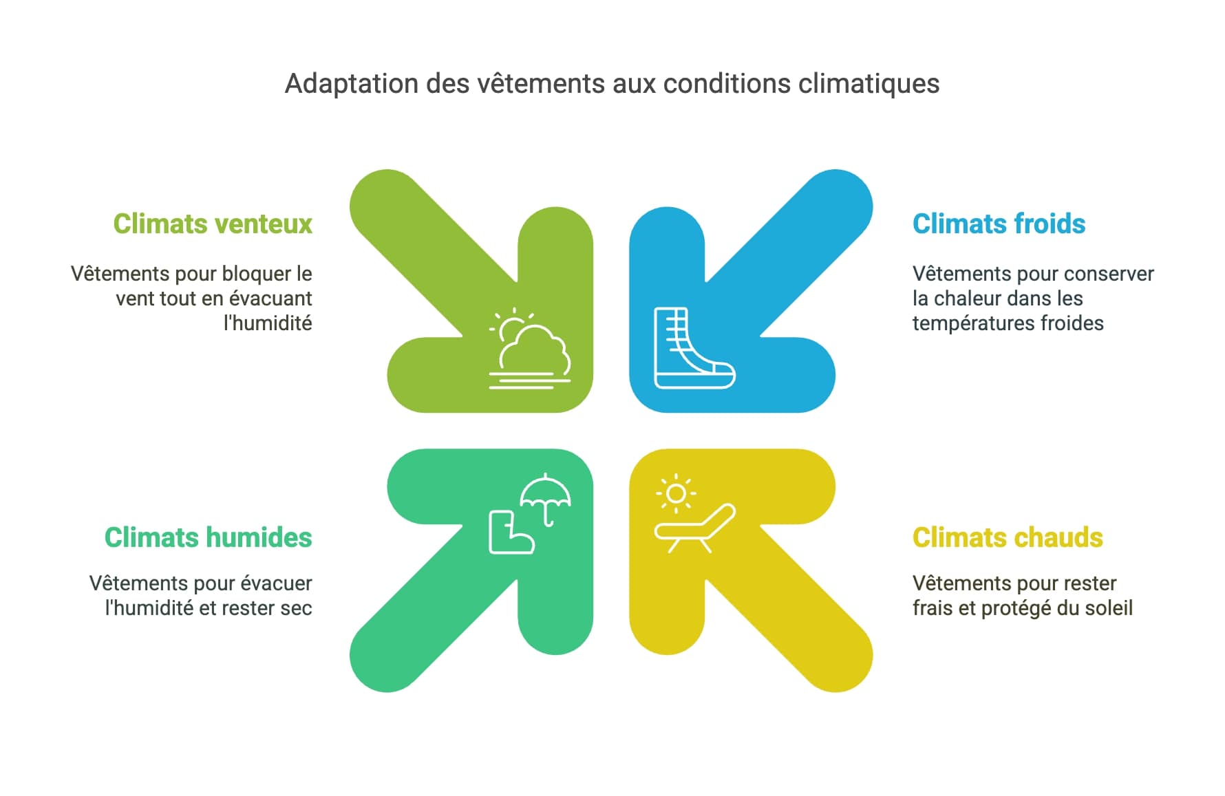 Adapter ses vêtements aux conditions climatiques