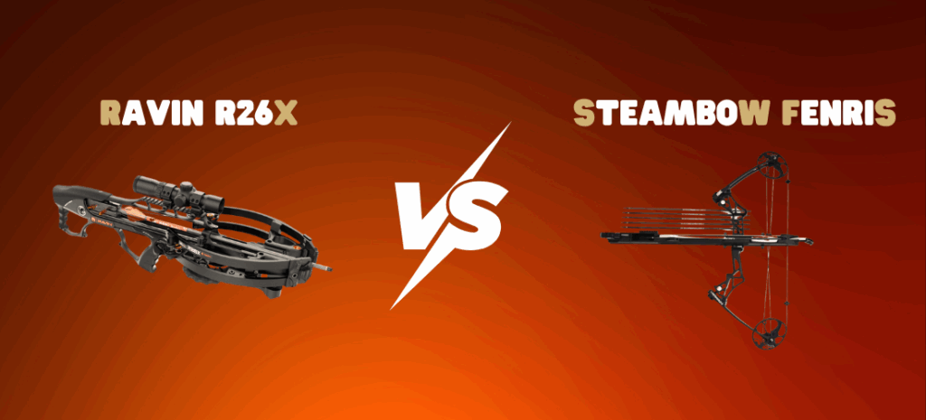 Test : Arbalète Ravin R26X vs Arc à poulies Steambow Fenris