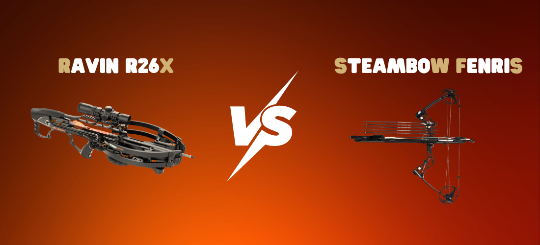 Test : Arbalète Ravin R26X vs Arc à poulies Steambow Fenris