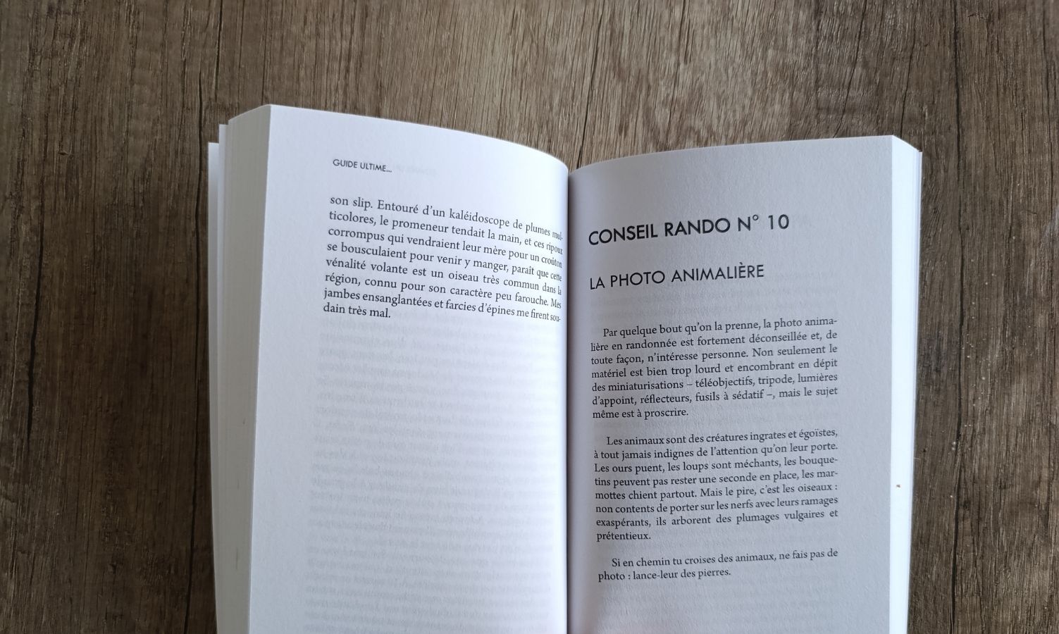 Test de lecture Guide Ultime de la Randonnée Ratée de Bruno Léandri