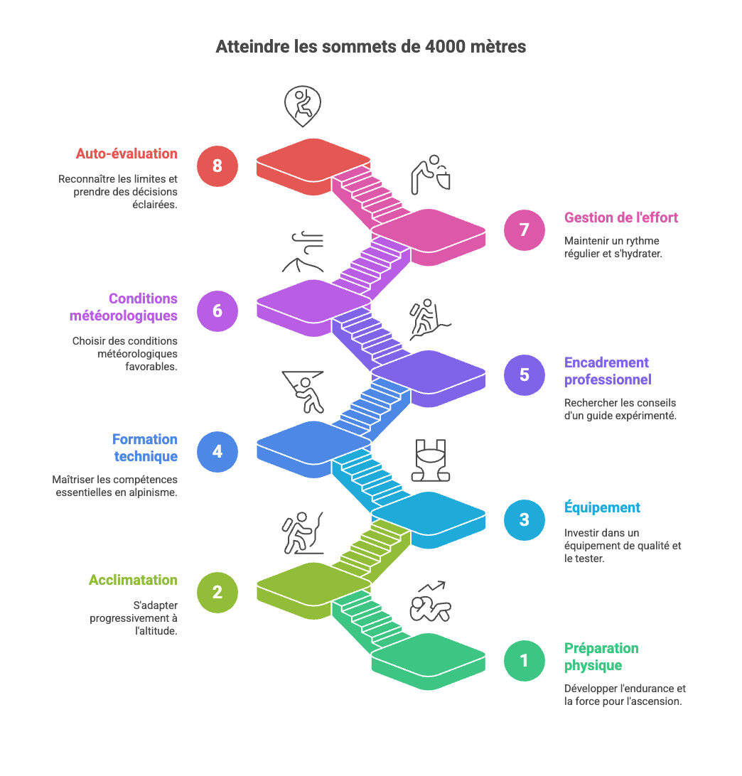 Conseils essentiels pour réussir sa première ascension en haute altitude 