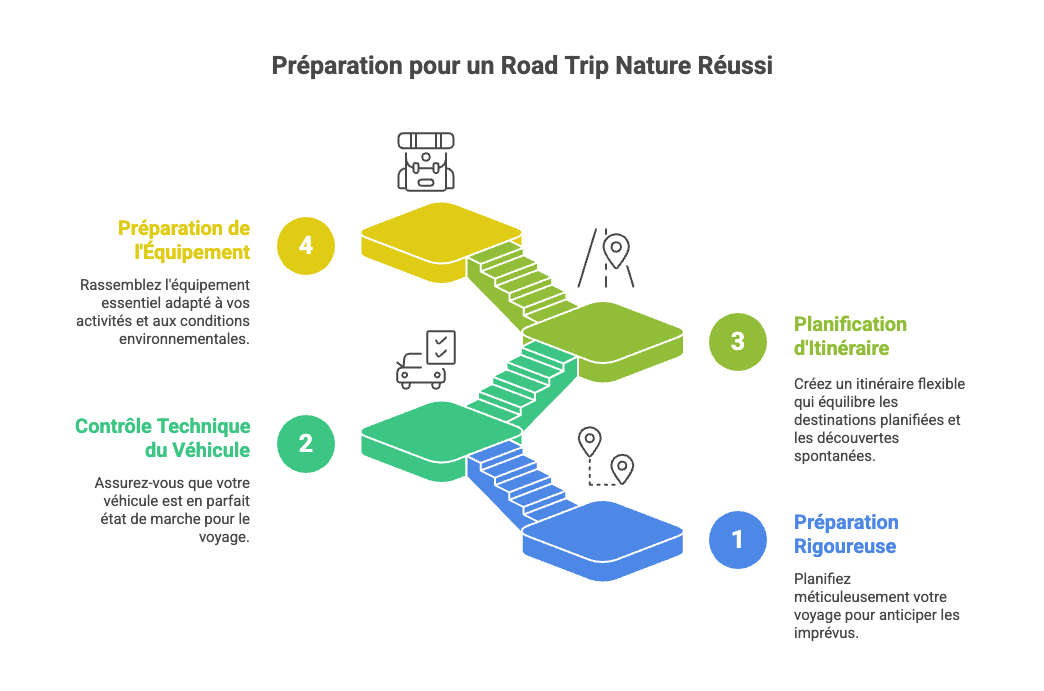 Préparation essentielle pour un road trip nature réussi