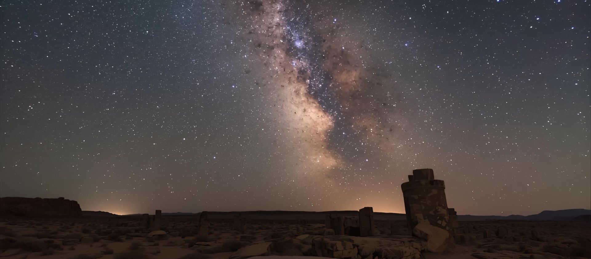 Observation astronomique dans le désert Maroc
