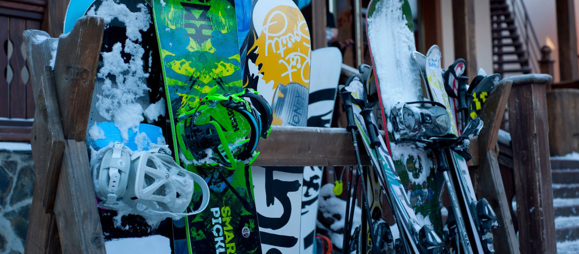 snowboards outdoor