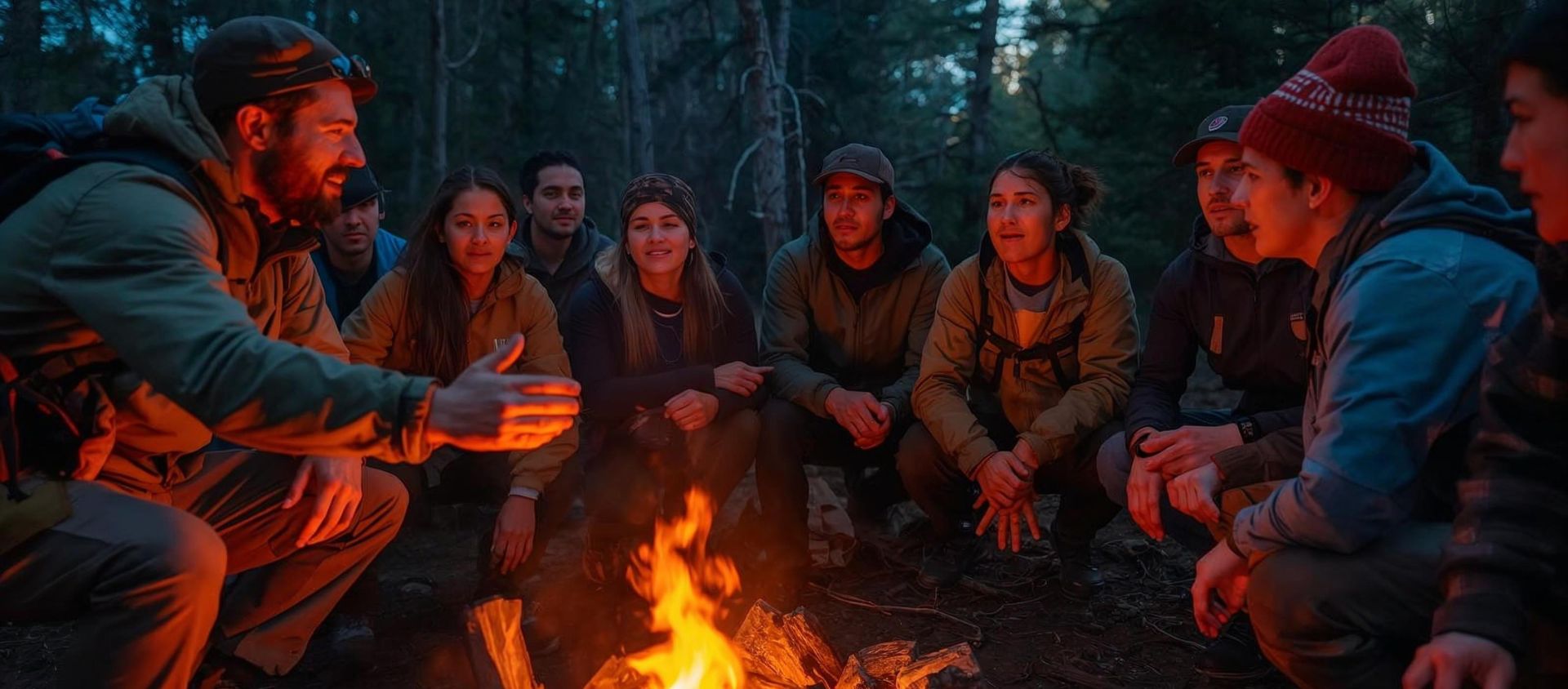 équipement pour effectuer un stage de survie encadré