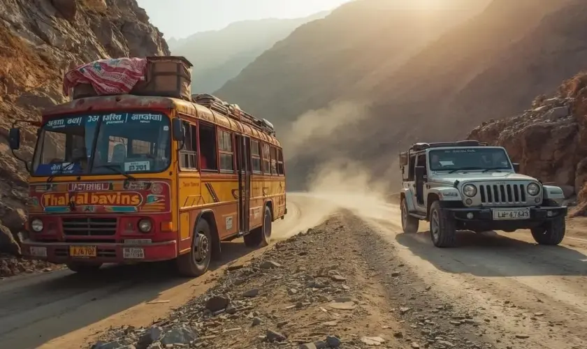 Comment se déplacer au Népal : Bus locaux vs Jeep privées