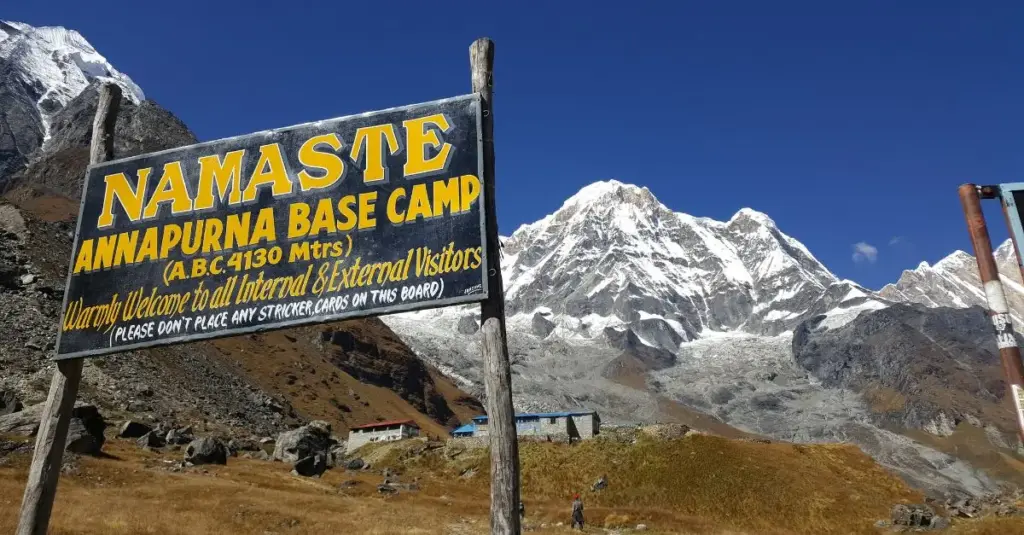 Incendie au Camp de base de Base de l'Annapurna au Népal