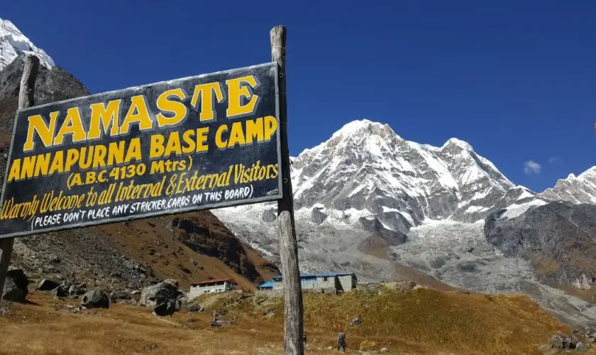 Incendie au Camp de base de Base de l'Annapurna au Népal