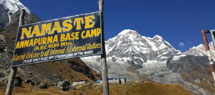 Incendie au Camp de base de Base de l'Annapurna au Népal