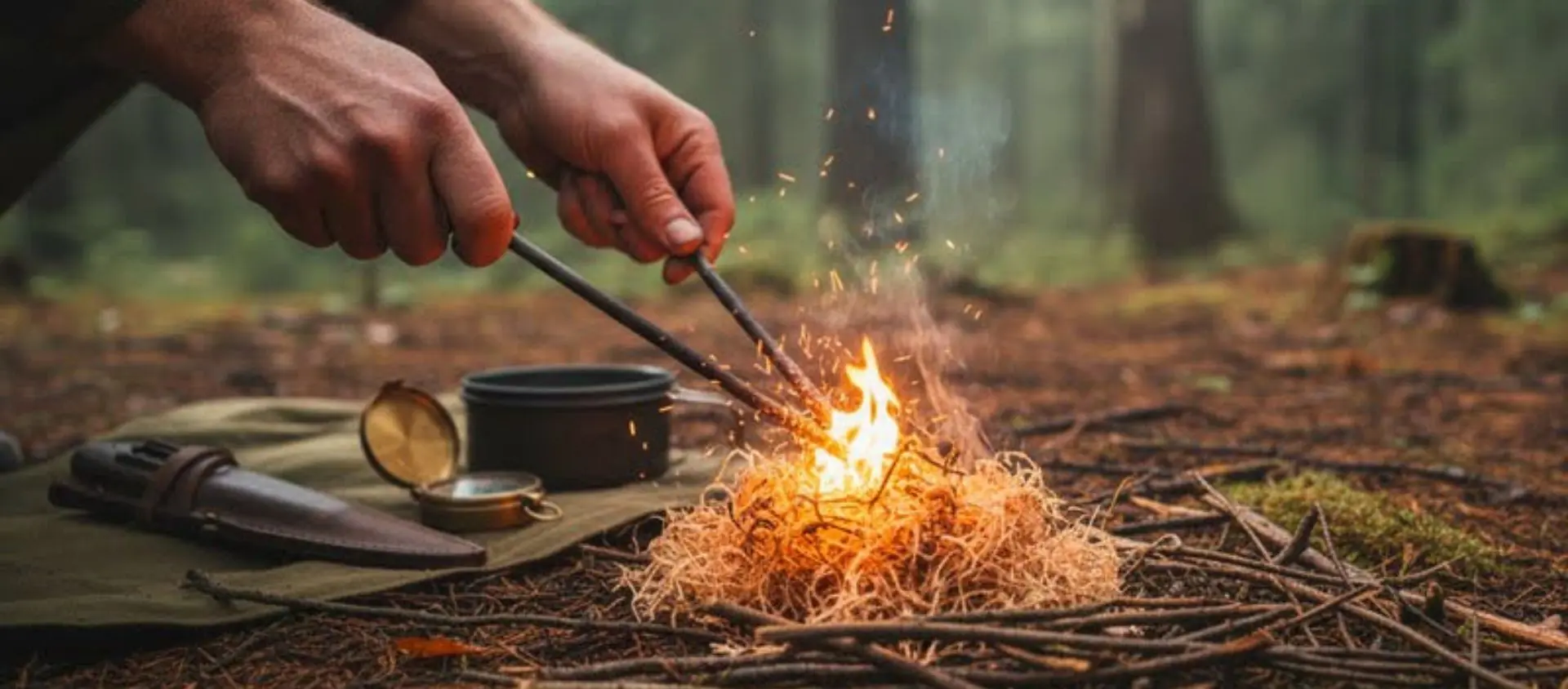 Le matériel indispensable pour faire du feu