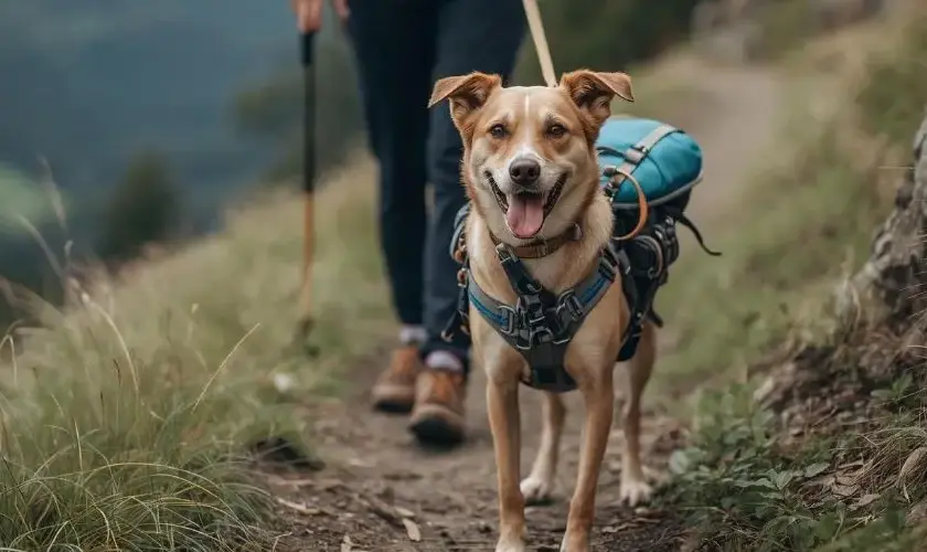 Randonner avec son chien : le matériel de canirando