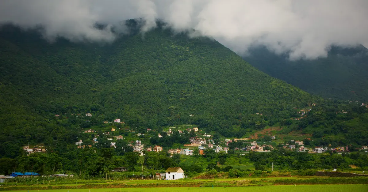 Le village Khokana au Népal, loin du chaos de Katmandou