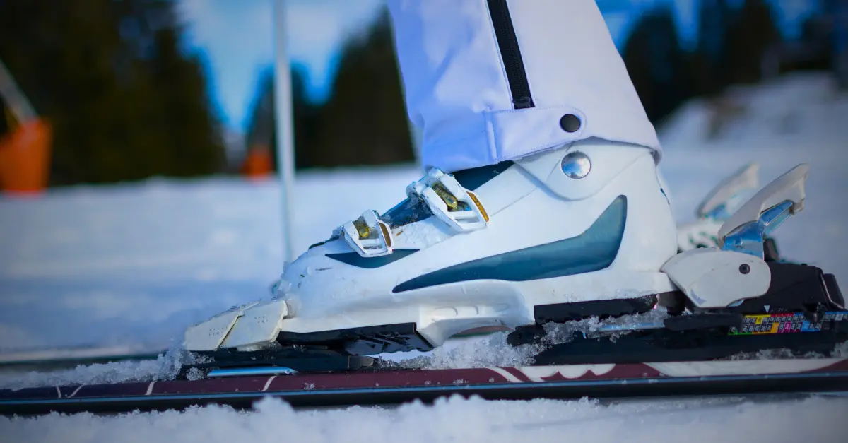 flex d'une chaussure de ski